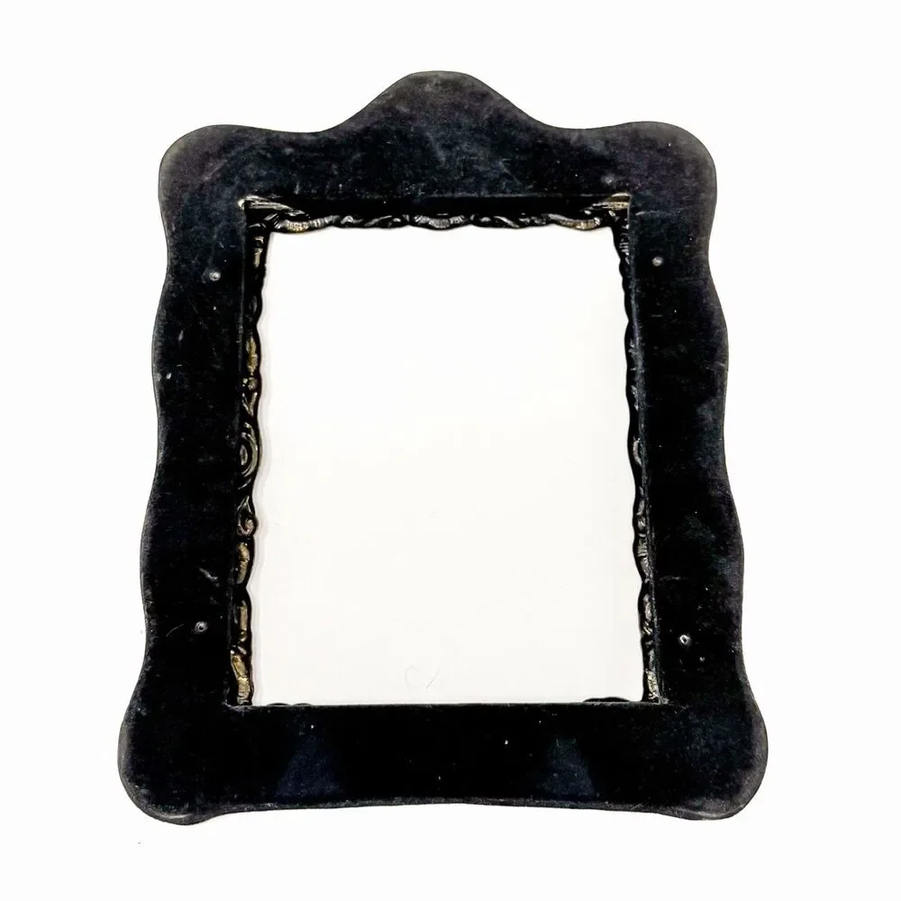 Vintage Ornate Picture Frame Antiqued Brass Bronze Patina Baroque Floral